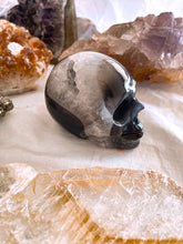 Load image into Gallery viewer, Volcano Agate Skull Large & Small - UV Reactive