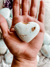 Load image into Gallery viewer, Caribbean Blue Aragonite Heart
