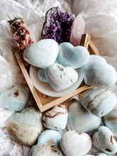 Load image into Gallery viewer, Caribbean Blue Aragonite Heart