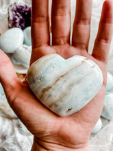Load image into Gallery viewer, Caribbean Blue Aragonite Heart