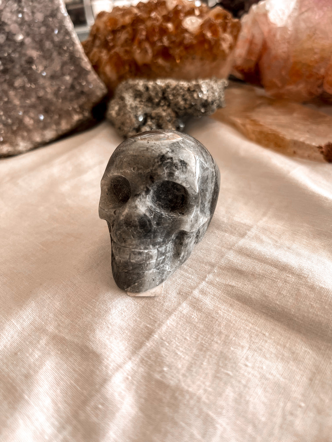 Larvikite Skull (small)