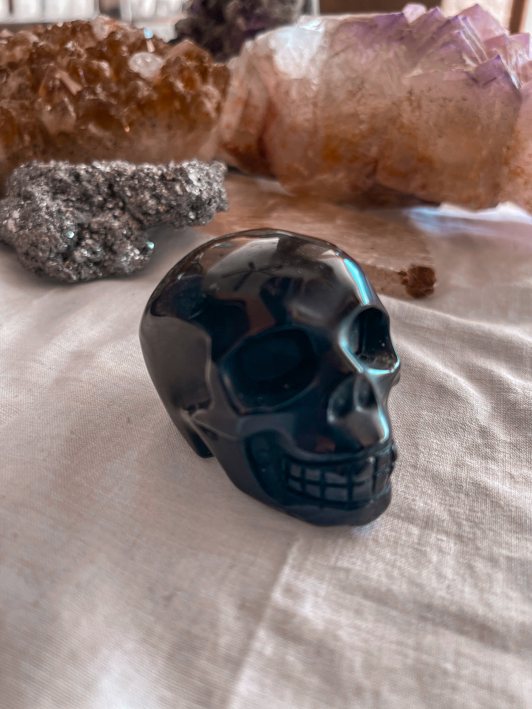Black Obsidian Skull (small)
