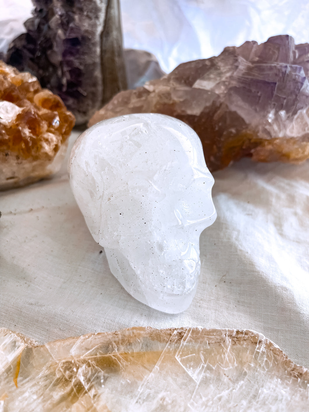 Clear Quartz Skull