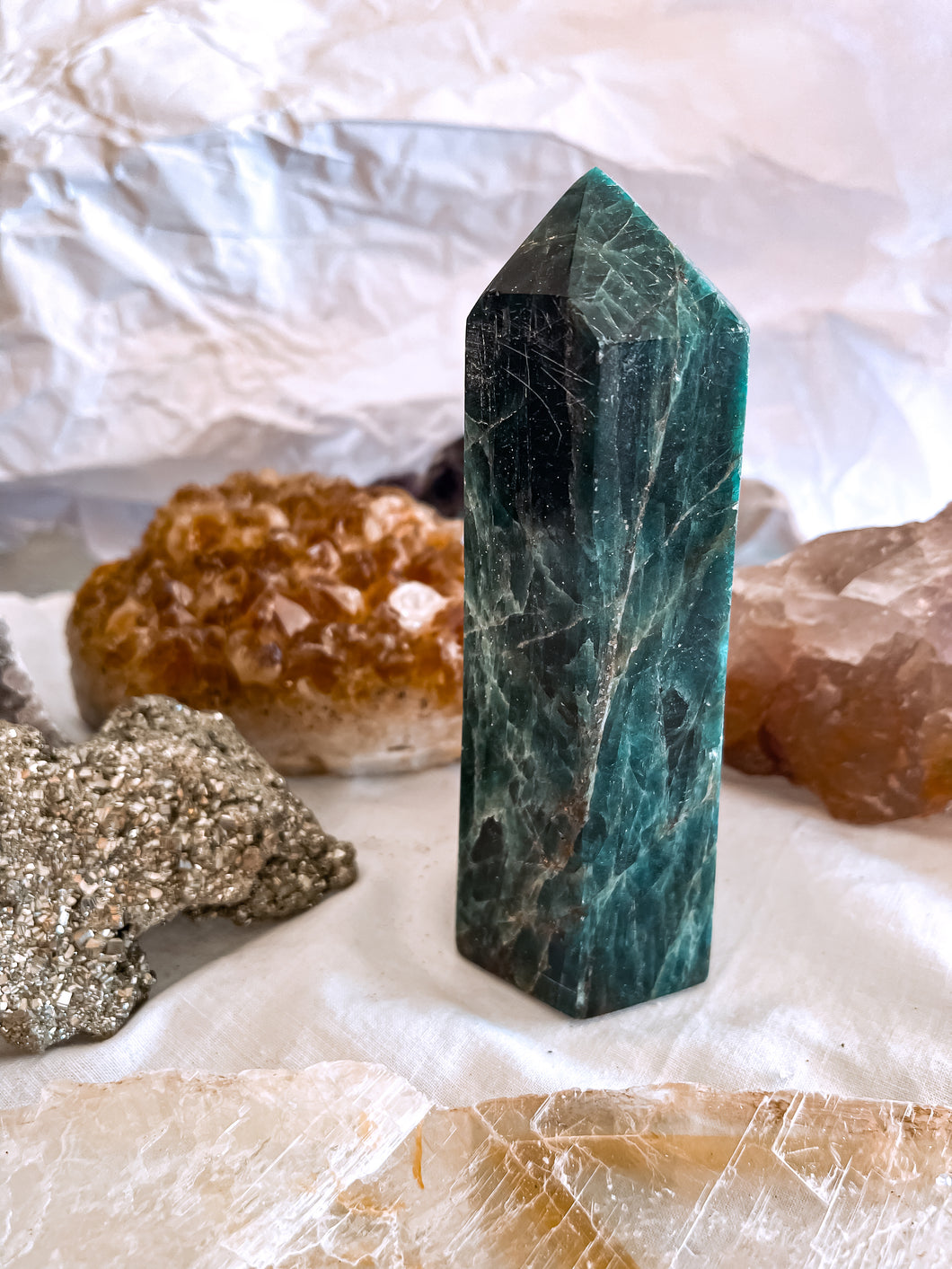 Blue Apatite Tower