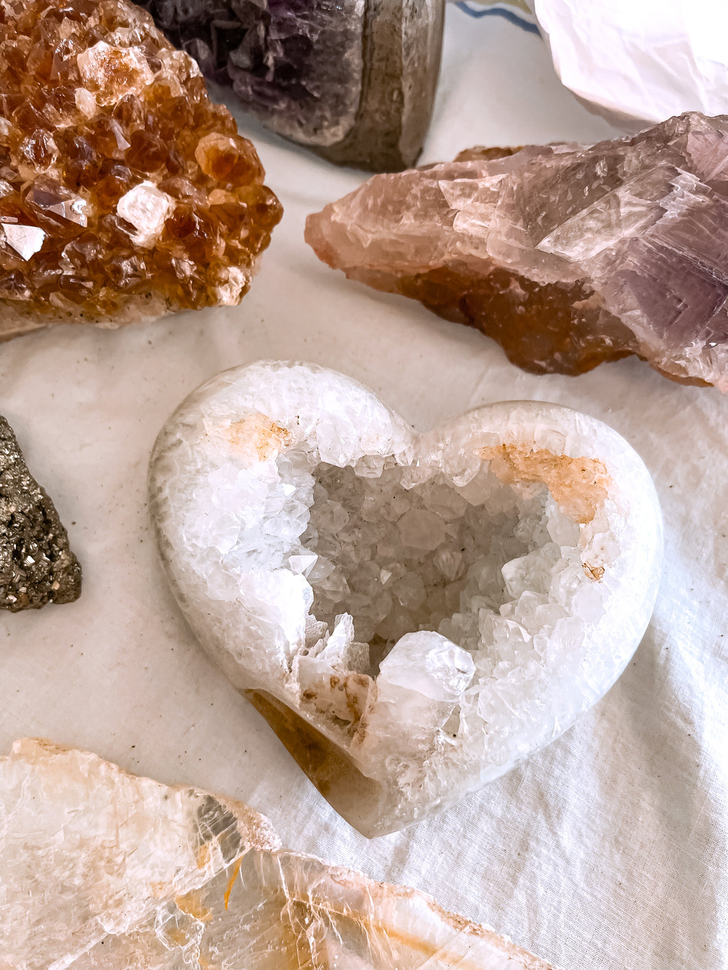 Quartz Heart Geode