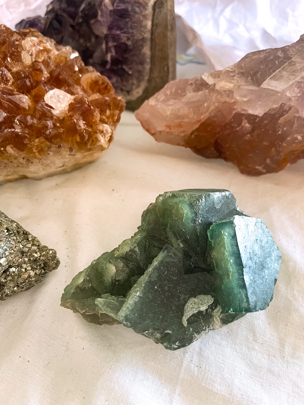 Green Raw Fluorite