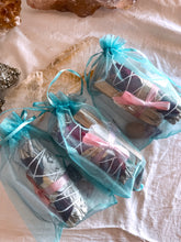 Load image into Gallery viewer, Rose Petal Sage, Palo Santo, Tibet Quartz Bundle
