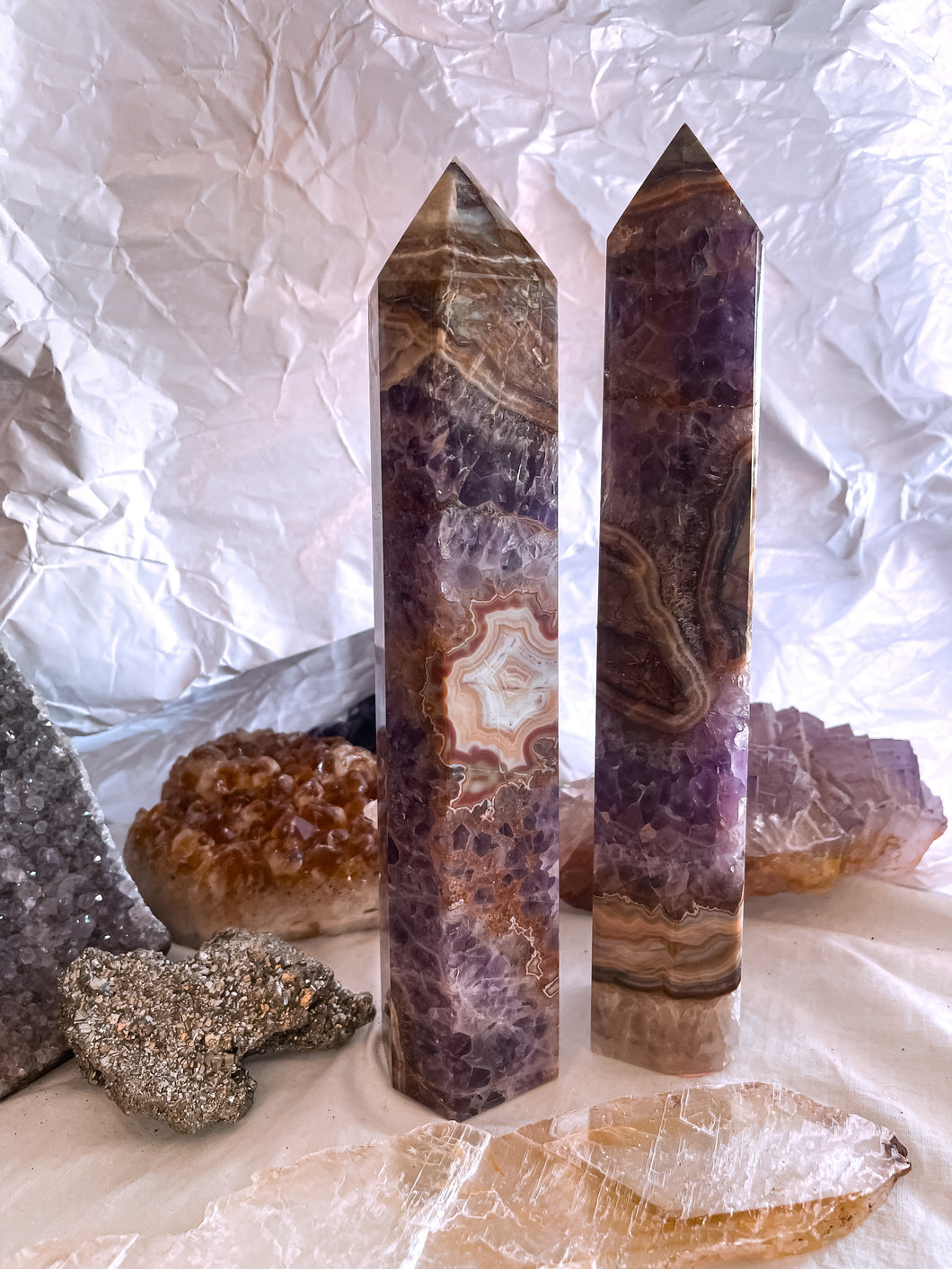 Amethyst Agate Tower (large)