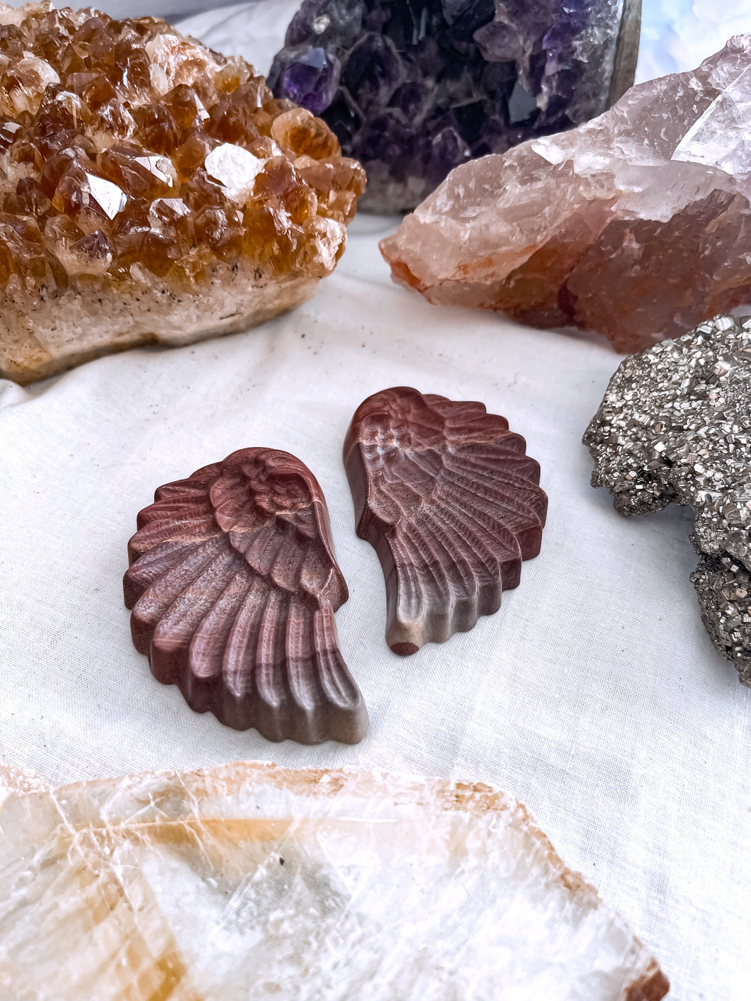 Set of Jasper Angel Wings