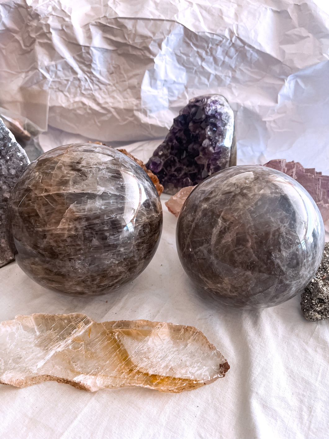 Black Moonstone Sphere (large)