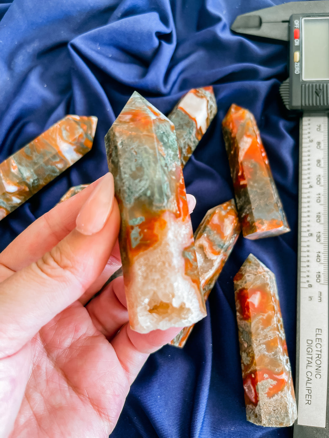 Red Moss Agate Point