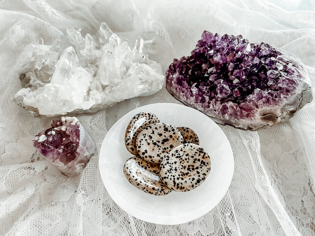 Dalmatian Jasper Worry Stone