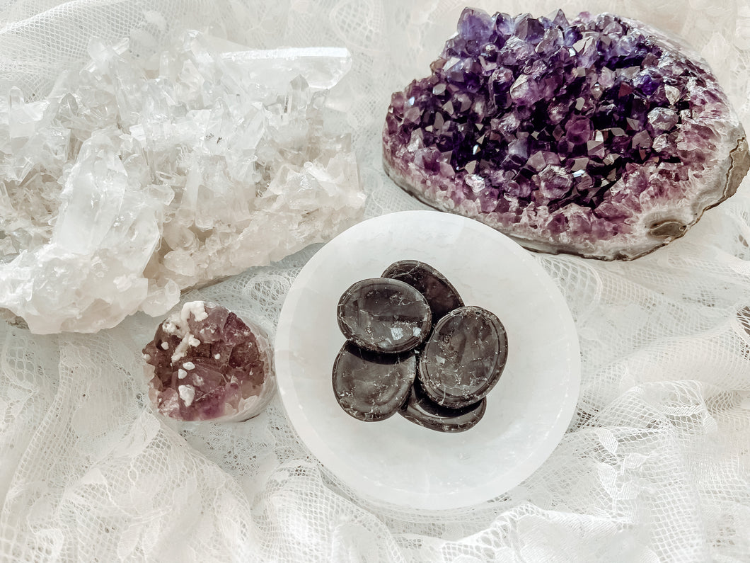 Larvikite Worry Stone