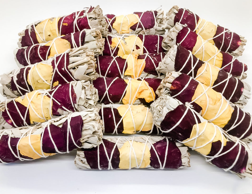 White Sage Mixed Petal Smudge Bundles 4