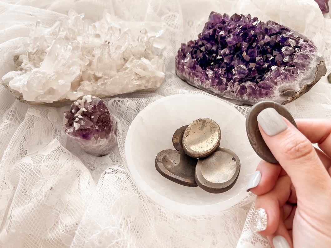 Pyrite Worry Stone