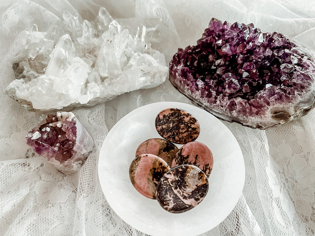Rhodonite Worry Stone