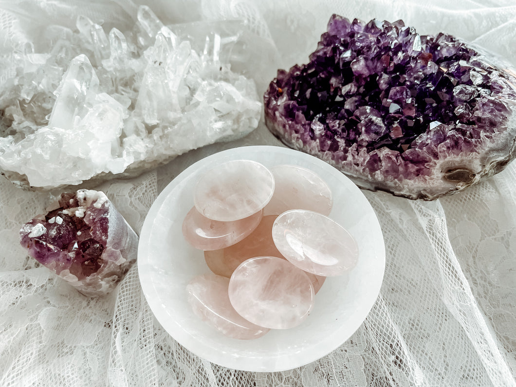 Rose Quartz Worry Stone